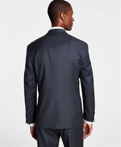 michael kors men's classic-fit wool-blend stretch solid suit jacket|Michael Kors Men's Suits and Tuxedos .